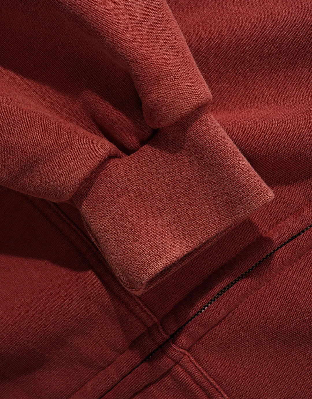 Amplify Zip-Through Hoodie - Washed Russet - Image 4