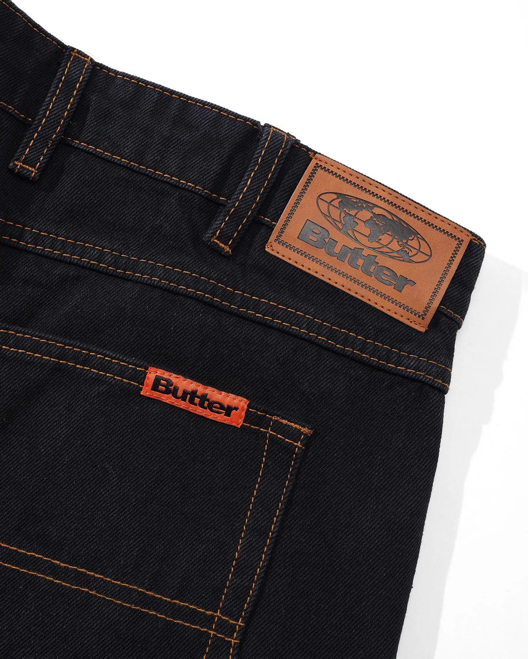 Baggy Denim Shorts - Washed Black - Image 6