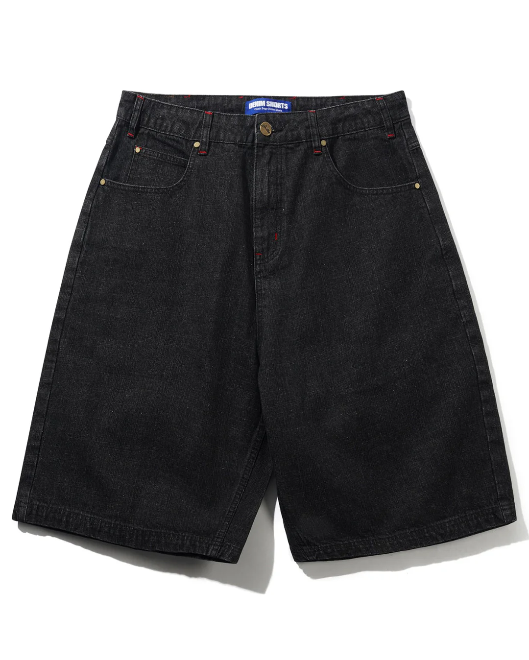 Blotch Denim Shorts - Streaky Black