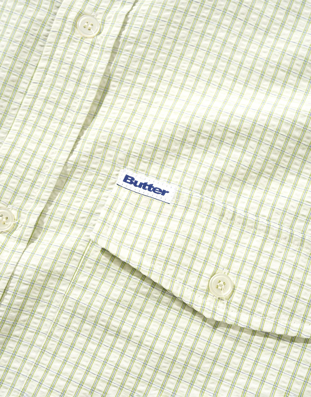 Grid Short Sleeve Shirt - Green - Image 2