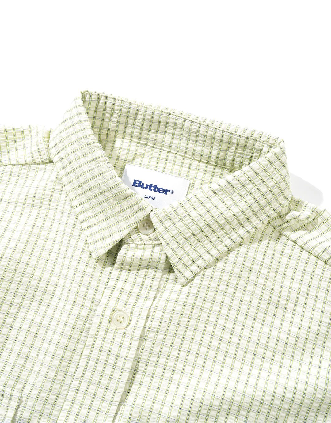 Grid Short Sleeve Shirt - Green - Image 3