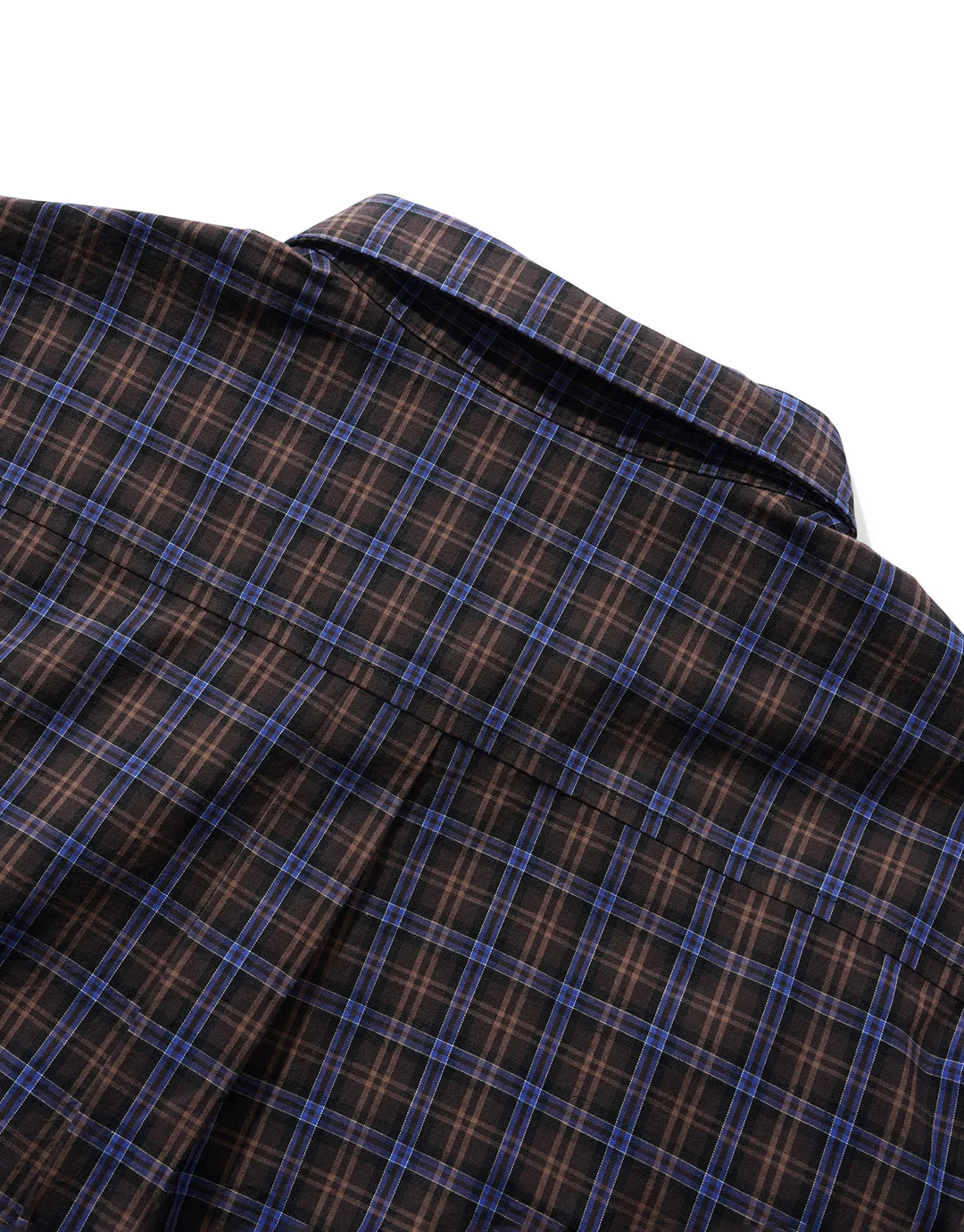 Plaid Shirt - Brown / Cobalt - Image 5