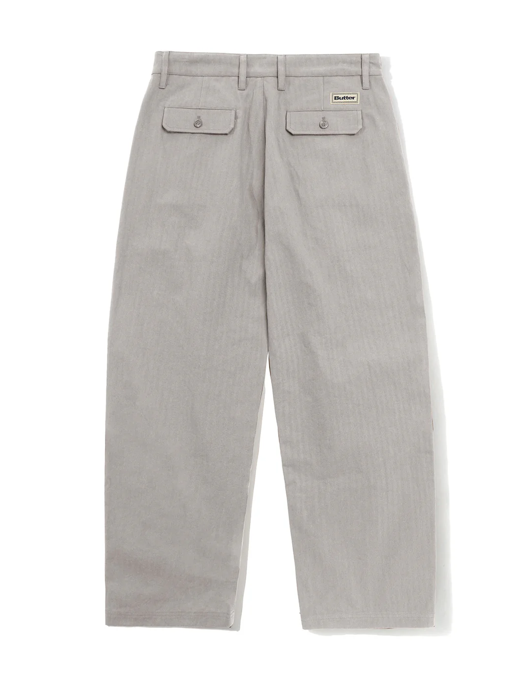Pleated Trousers - Washed Light Grey - Image 2