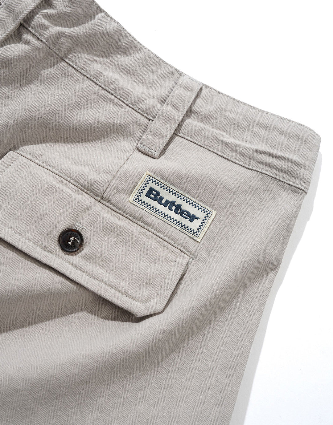 Pleated Trousers - Washed Light Grey - Image 3