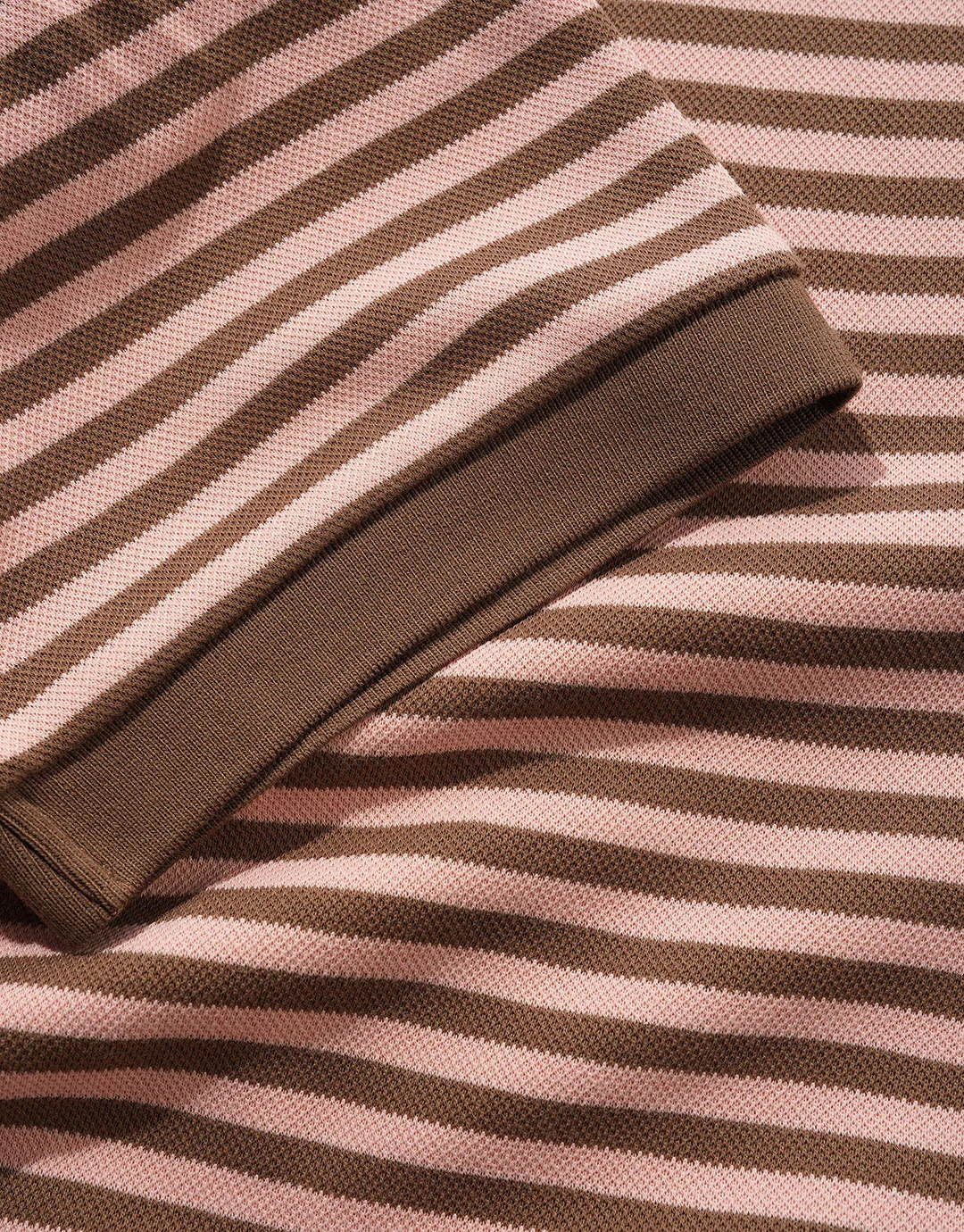 Tunnel Short Sleeve Polo Shirt - Brown / Salmon - Image 3