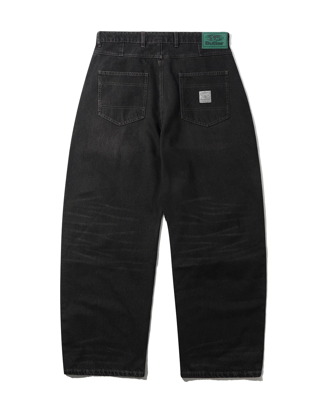 Wide Cut Denim Jeans - Tinted Black - Image 2