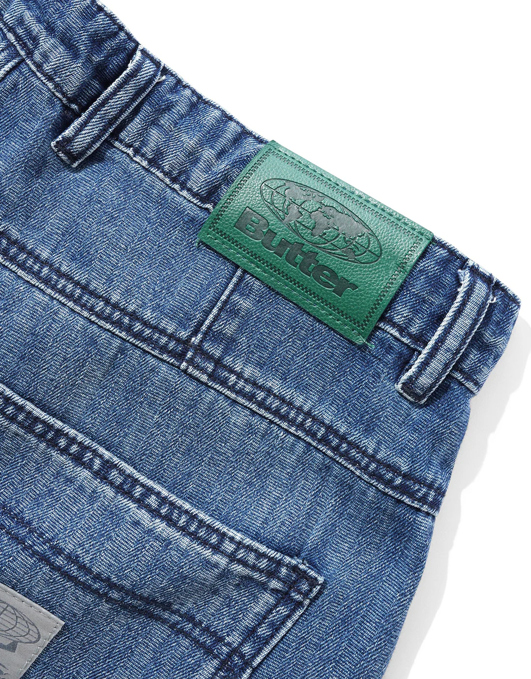 Wide Cut Denim Jeans - Vertical Stripe - Image 7