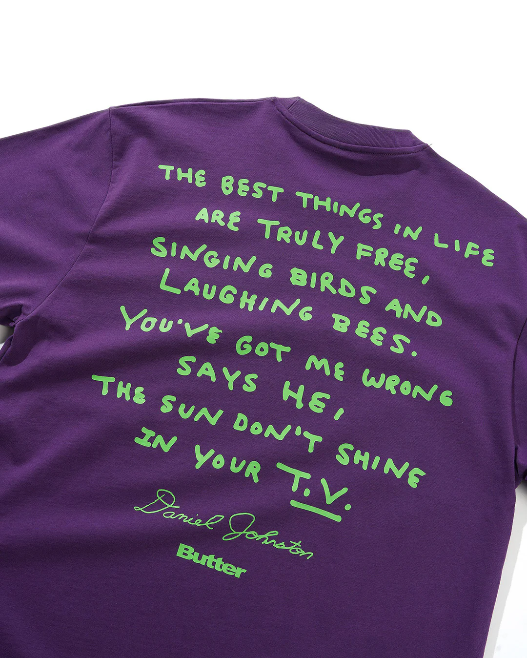 Don't Be Scared Tee - Grape - Image 6