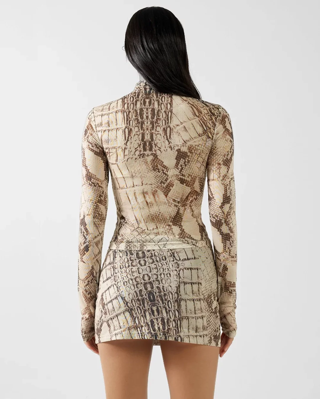 Ellio Long Sleeve Top - Scale Print - Image 2