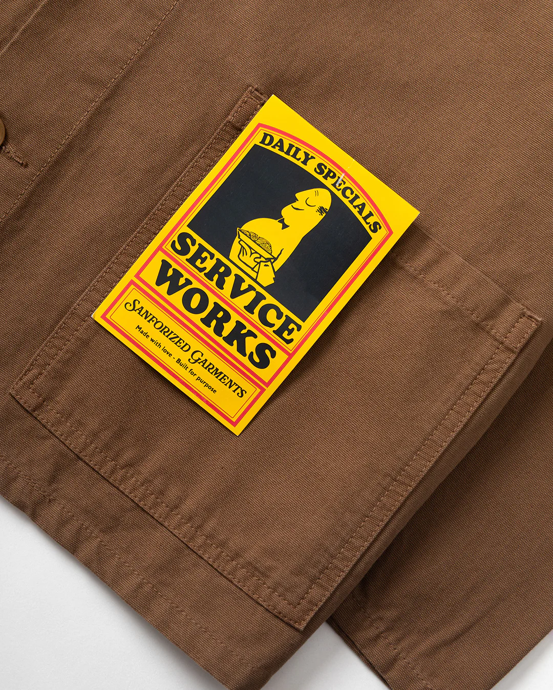Canvas Chore Shirt - Bark - Image 4