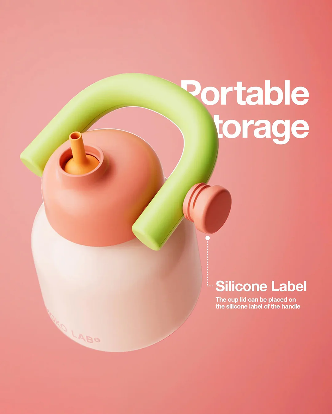 LinLin Kettle 1000ml - Pink - Image 5