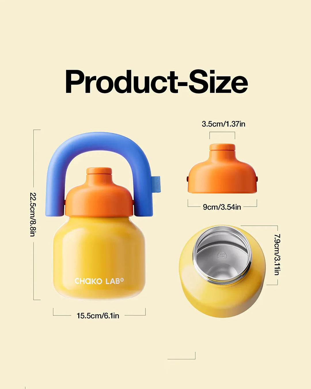 LinLin Kettle 1000ml - Yellow - Image 3