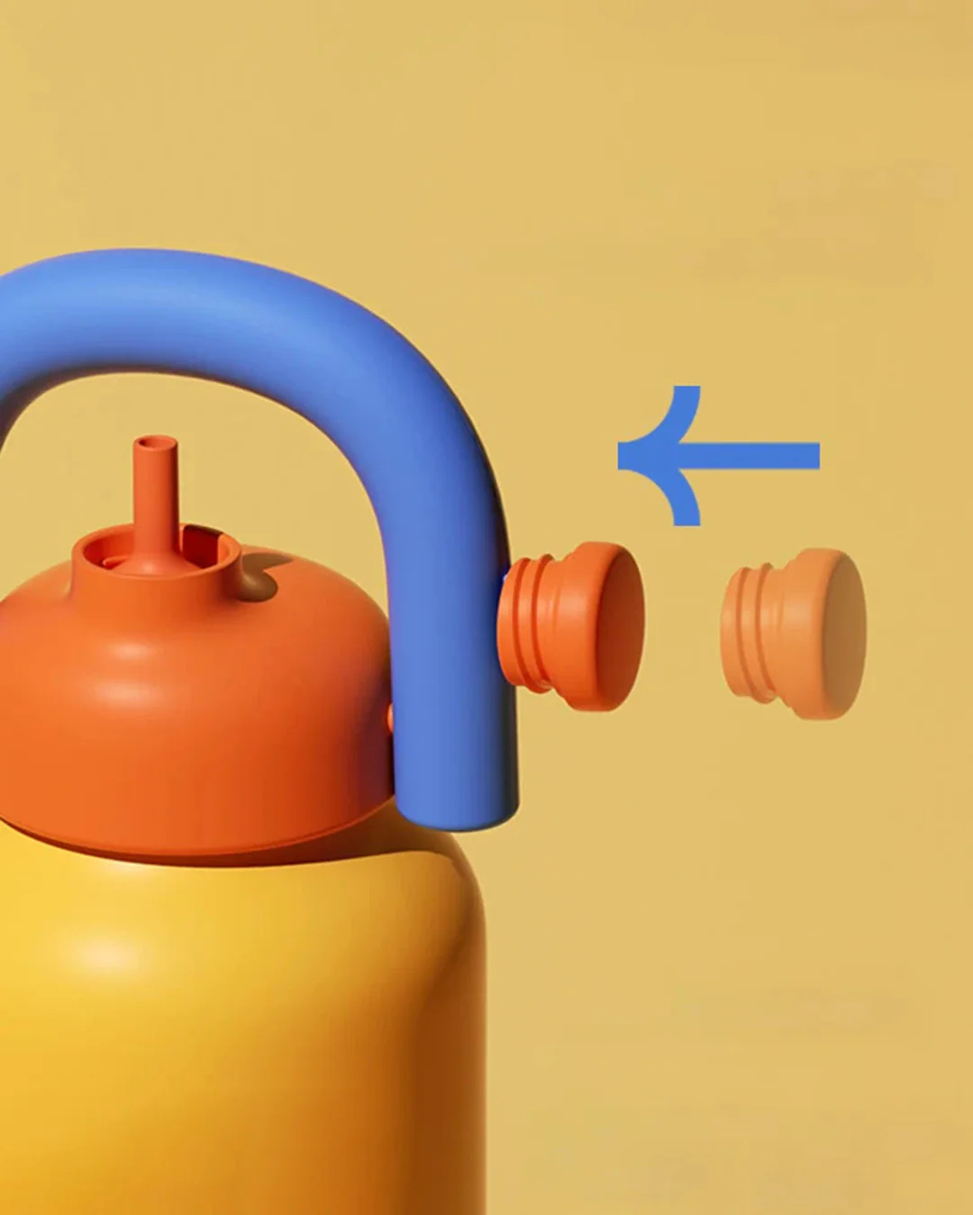 LinLin Kettle 1000ml - Yellow - Image 9