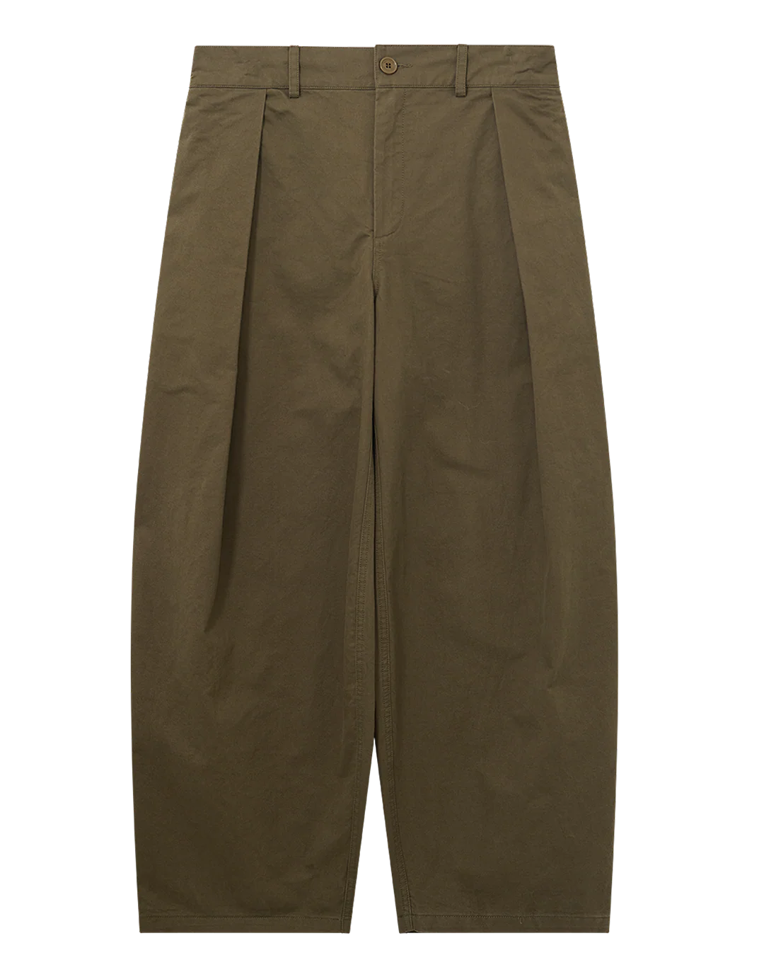 Hakama Pleated Pants - Olive - Image 2