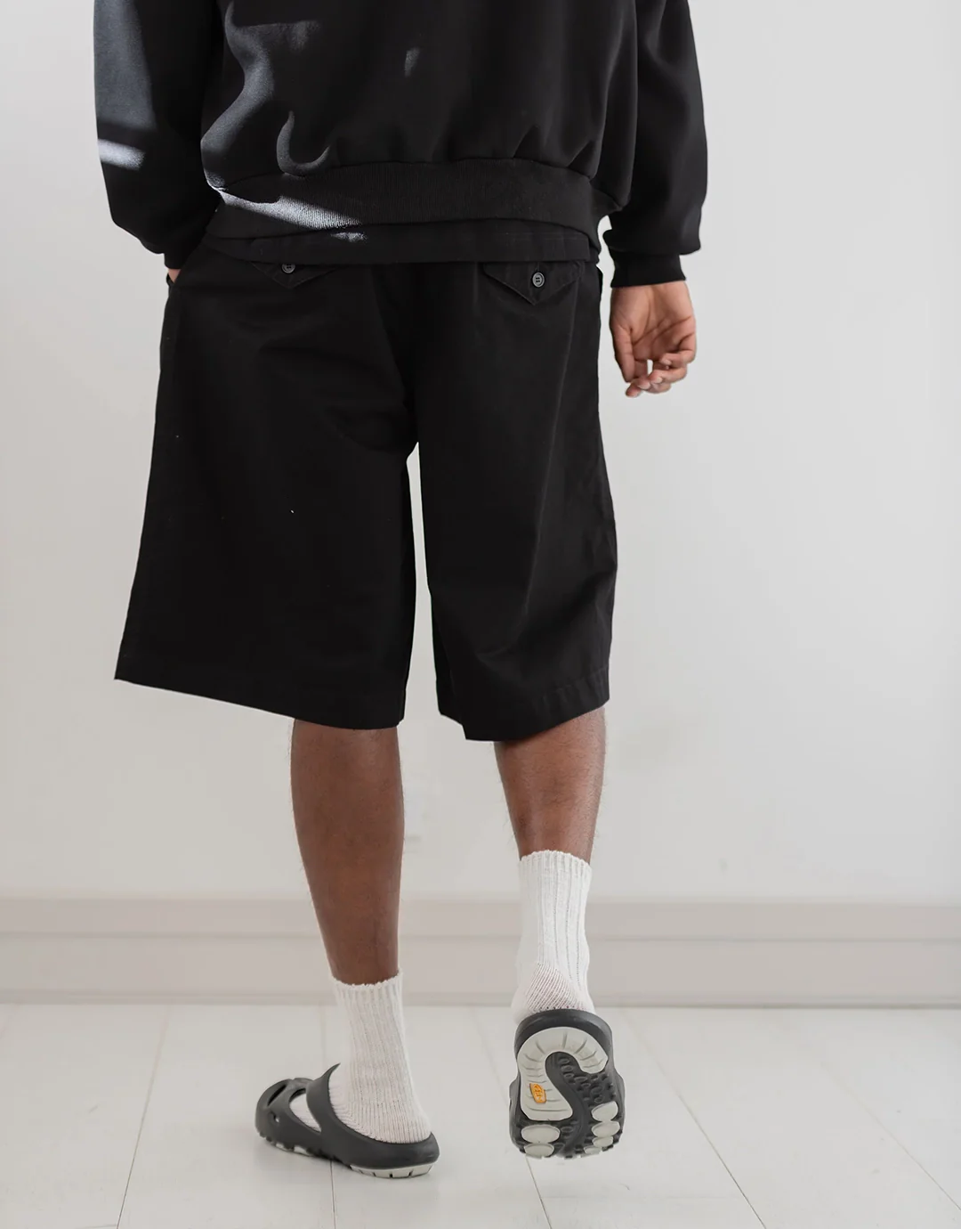 Hakama Shorts - Black - Image 3