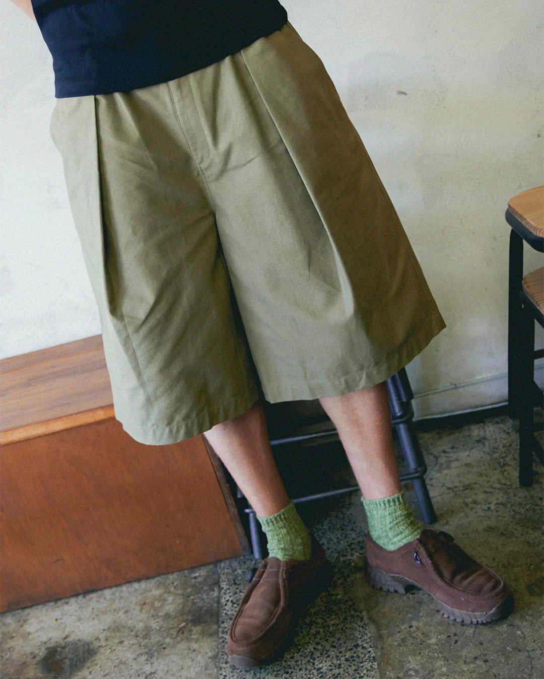 Hakama Shorts - Olive - Image 3
