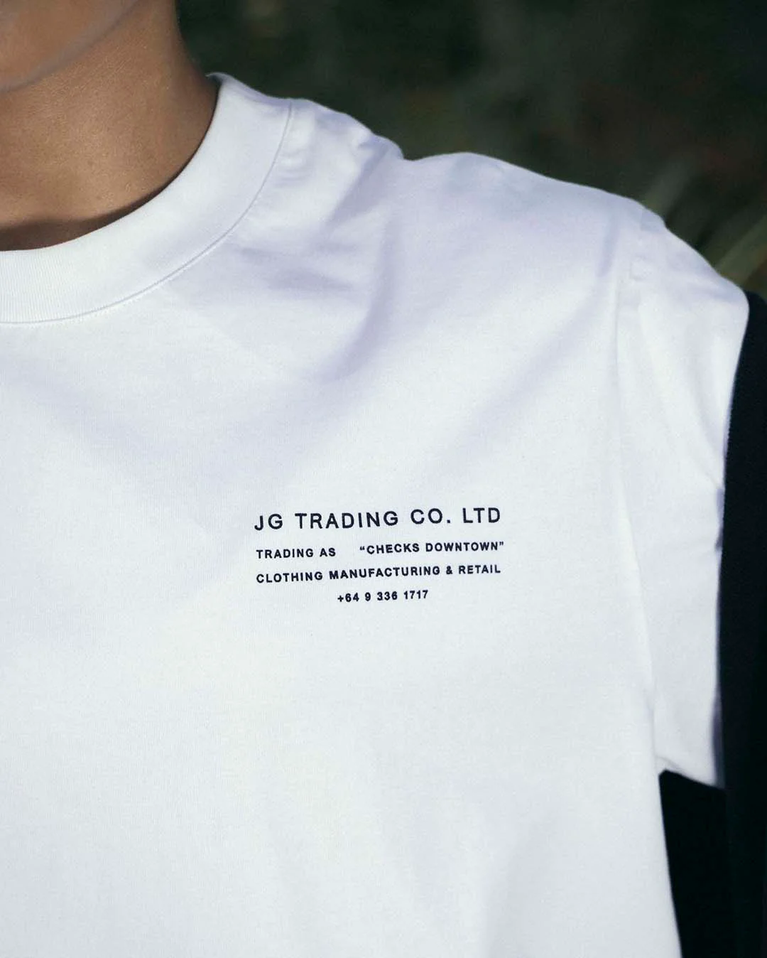 JG Trading Tee - White - Image 3
