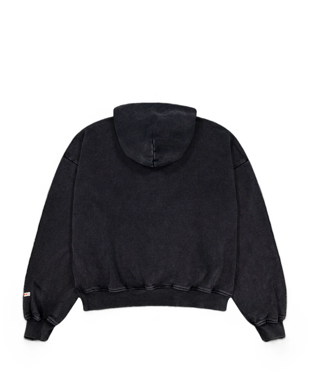 Lark Zip Hoodie - Black Wash - Image 4