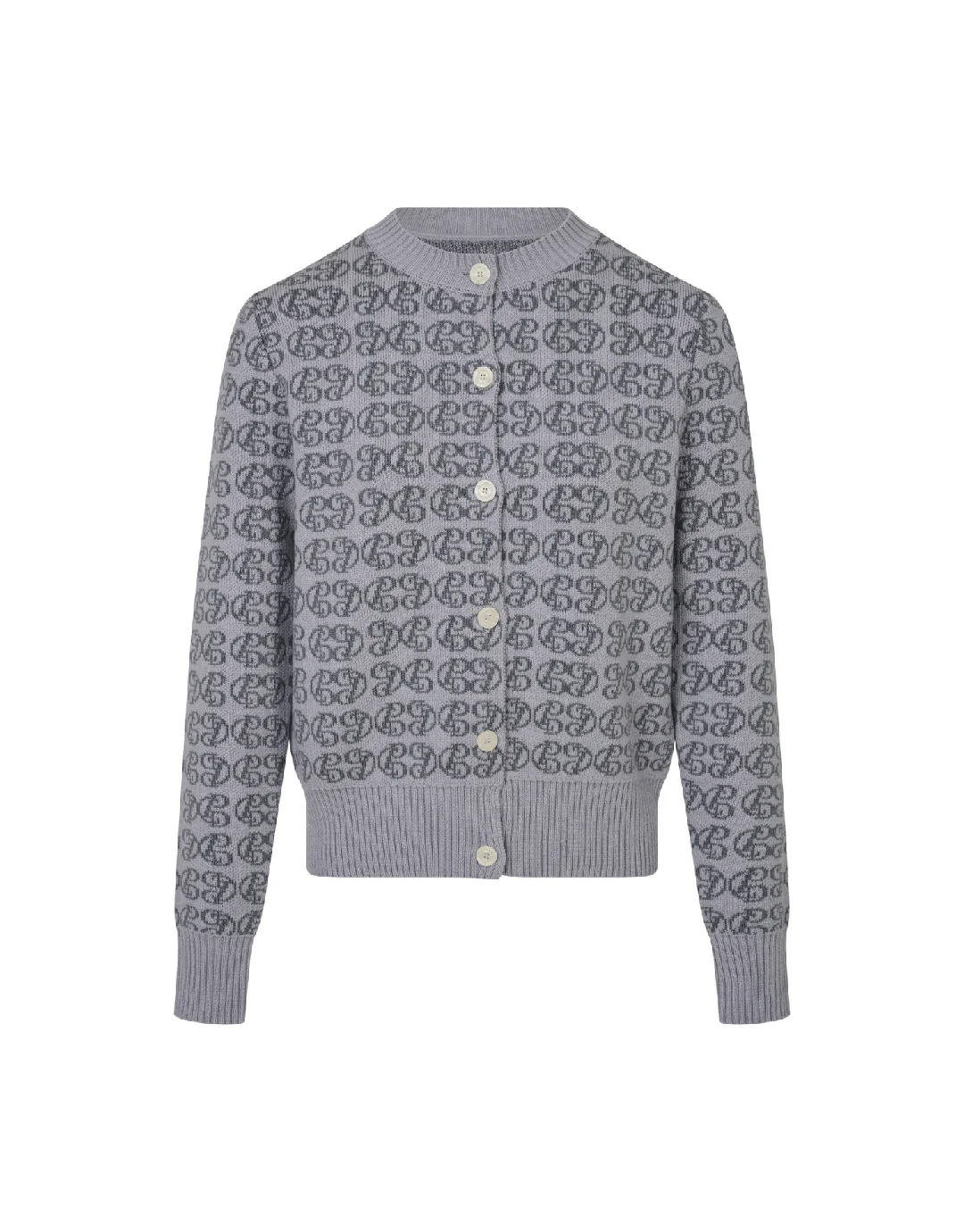 CPD Monogram Cardigan - Sky/Navy - Image 5