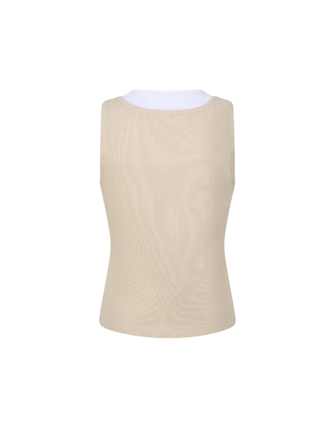 Millie Double Layer Tank - Sand/White - Image 9
