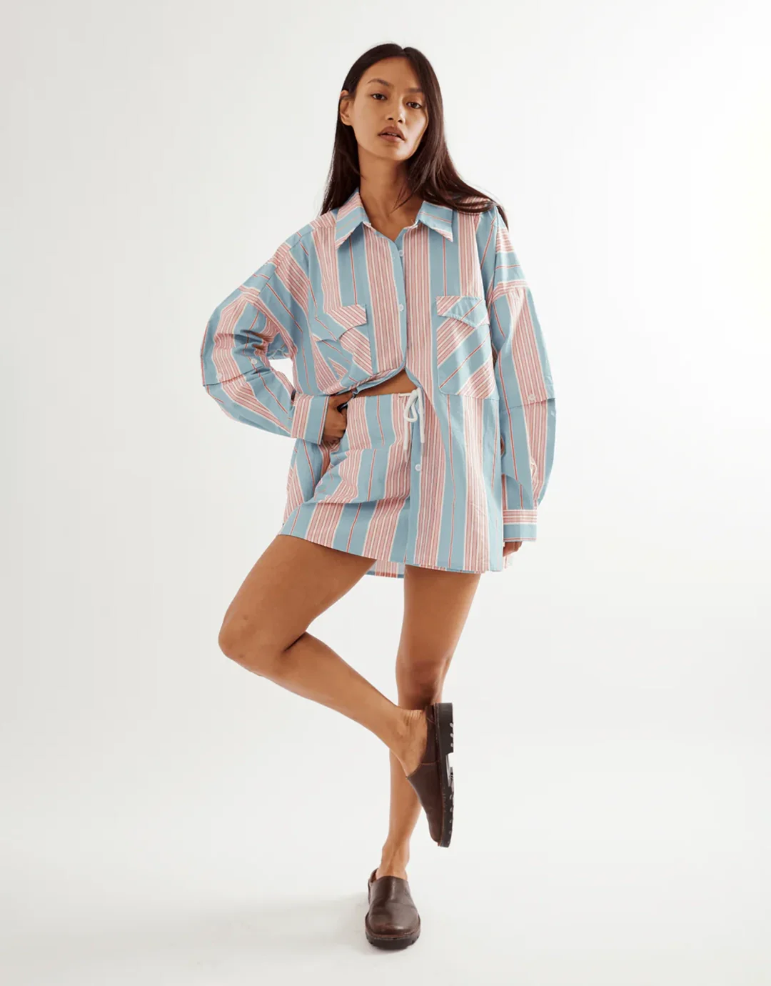 Eastern Skirt - Baby Blue/Pink - Image 3