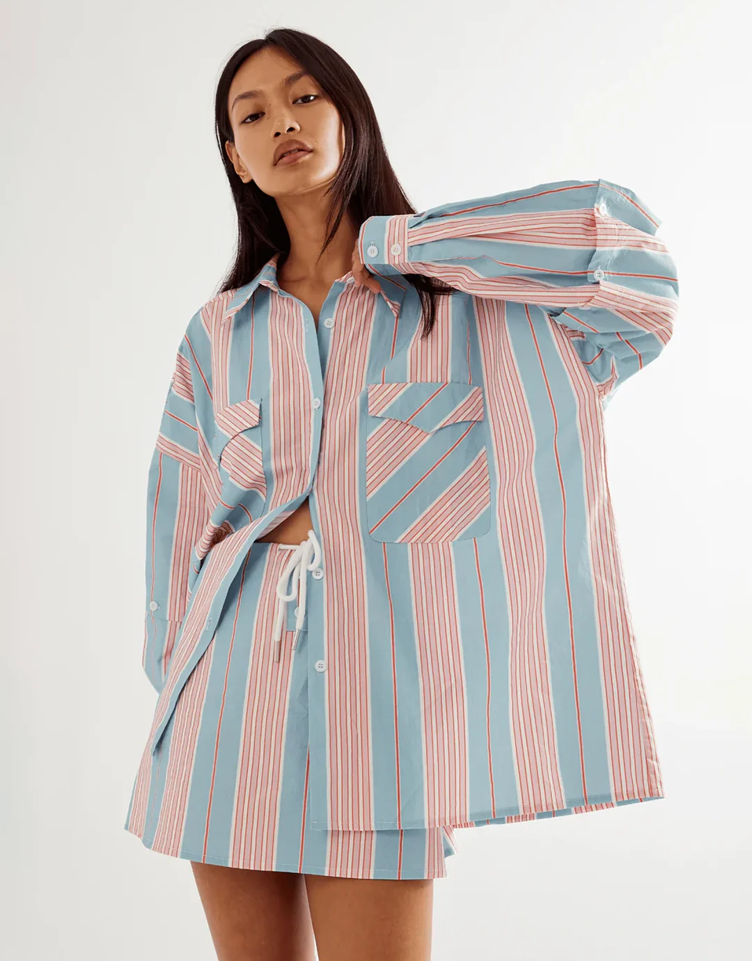 Eastern Skirt - Baby Blue/Pink - Image 5