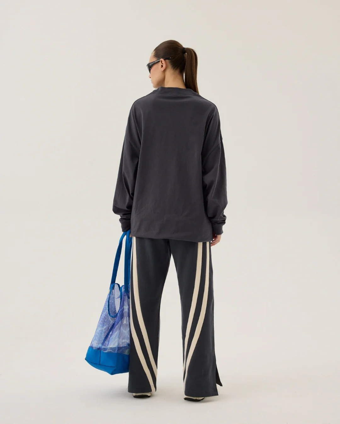Daytona Long Sleeve Top - Washed Black - Image 5