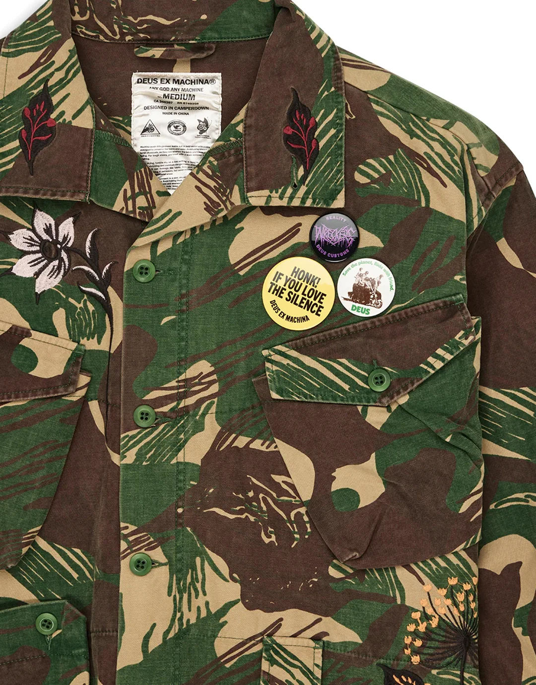 Ahimsa Over Shirt - Earthly Delights Camo - Image 13