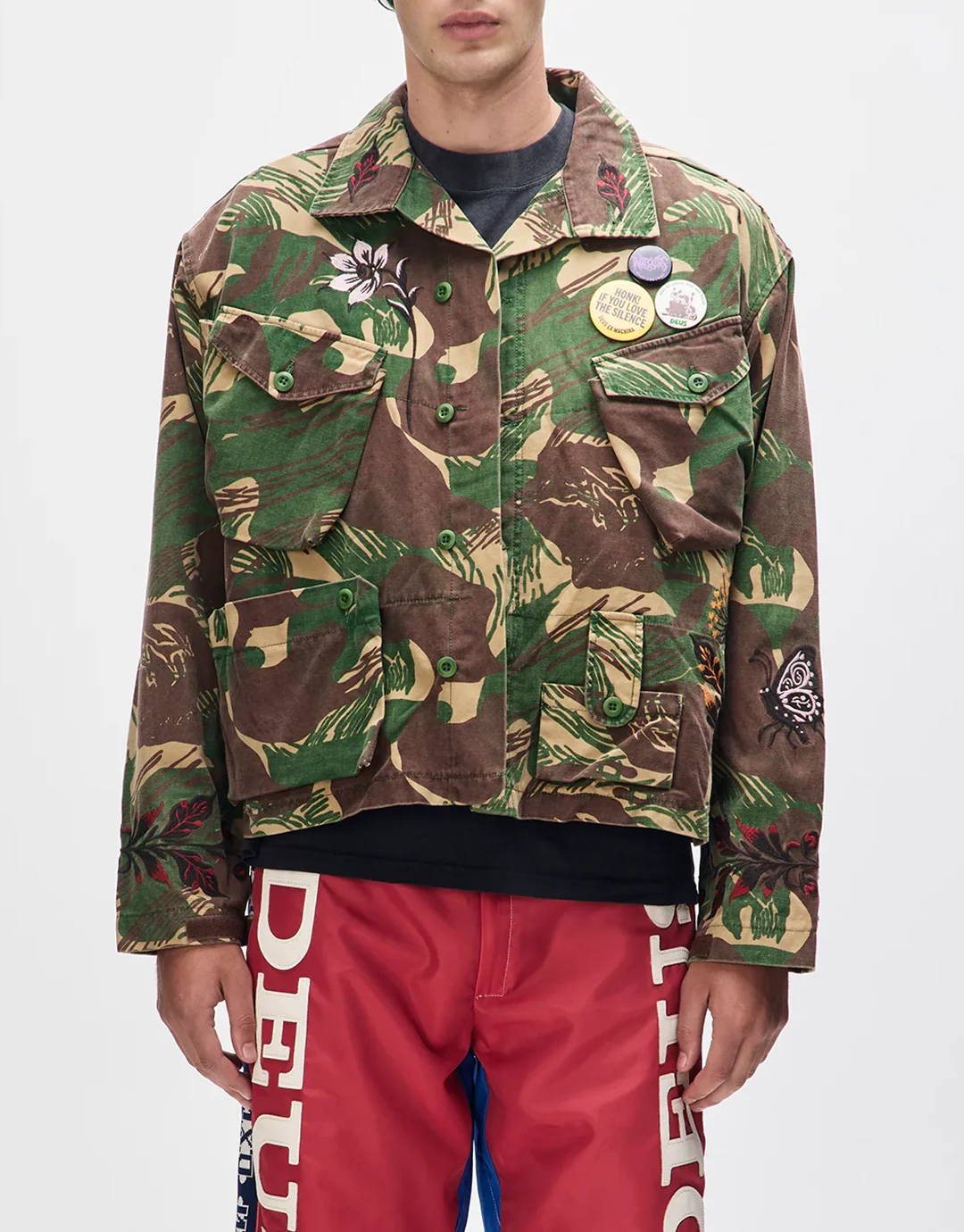 Ahimsa Over Shirt - Earthly Delights Camo - Image 9