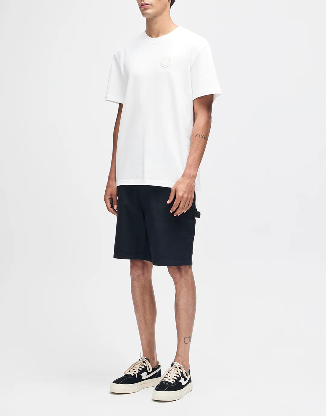 Big Fella Chambray Shorts - Black - Image 3