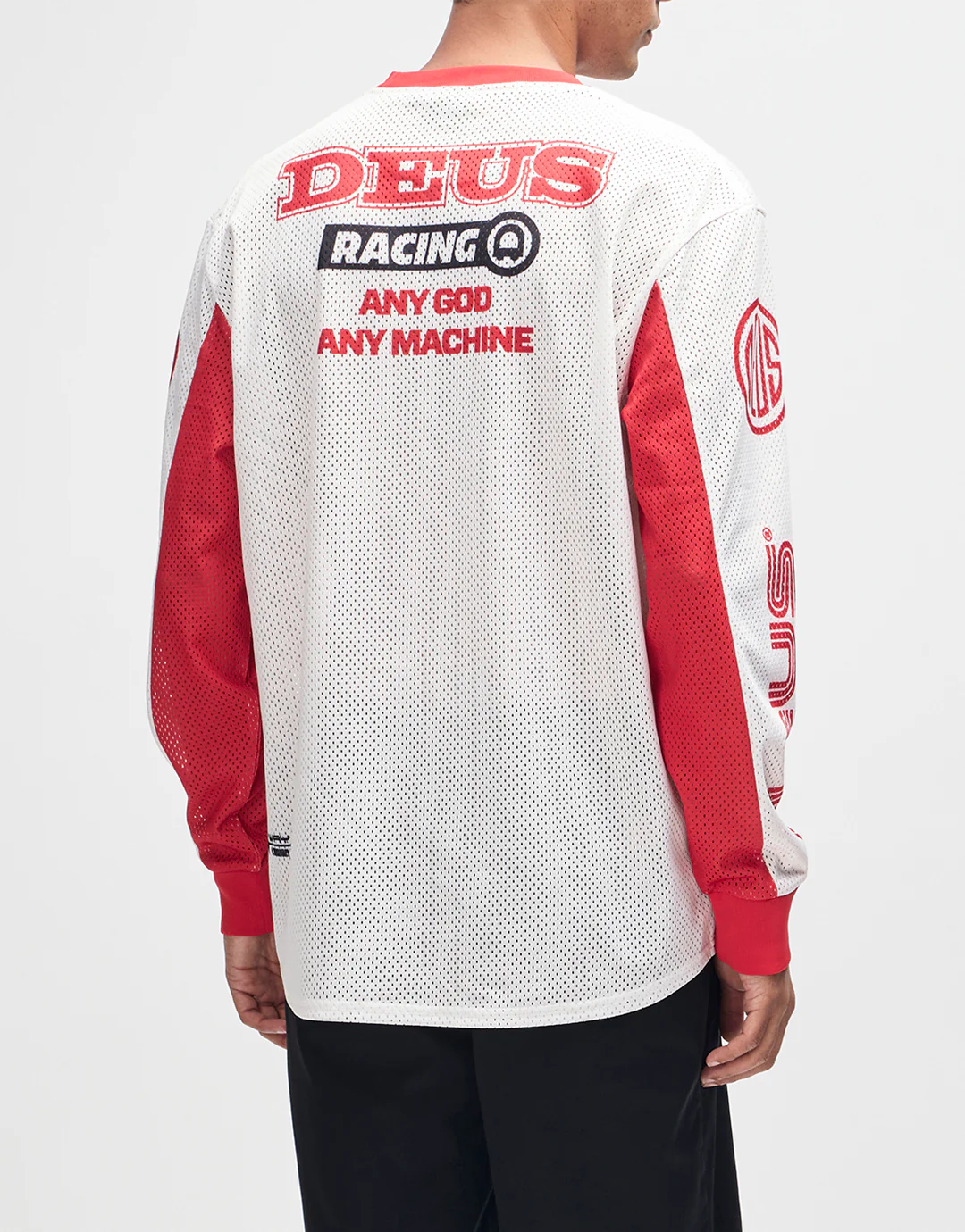 Step Out Moto Jersey - White-Red - Image 2