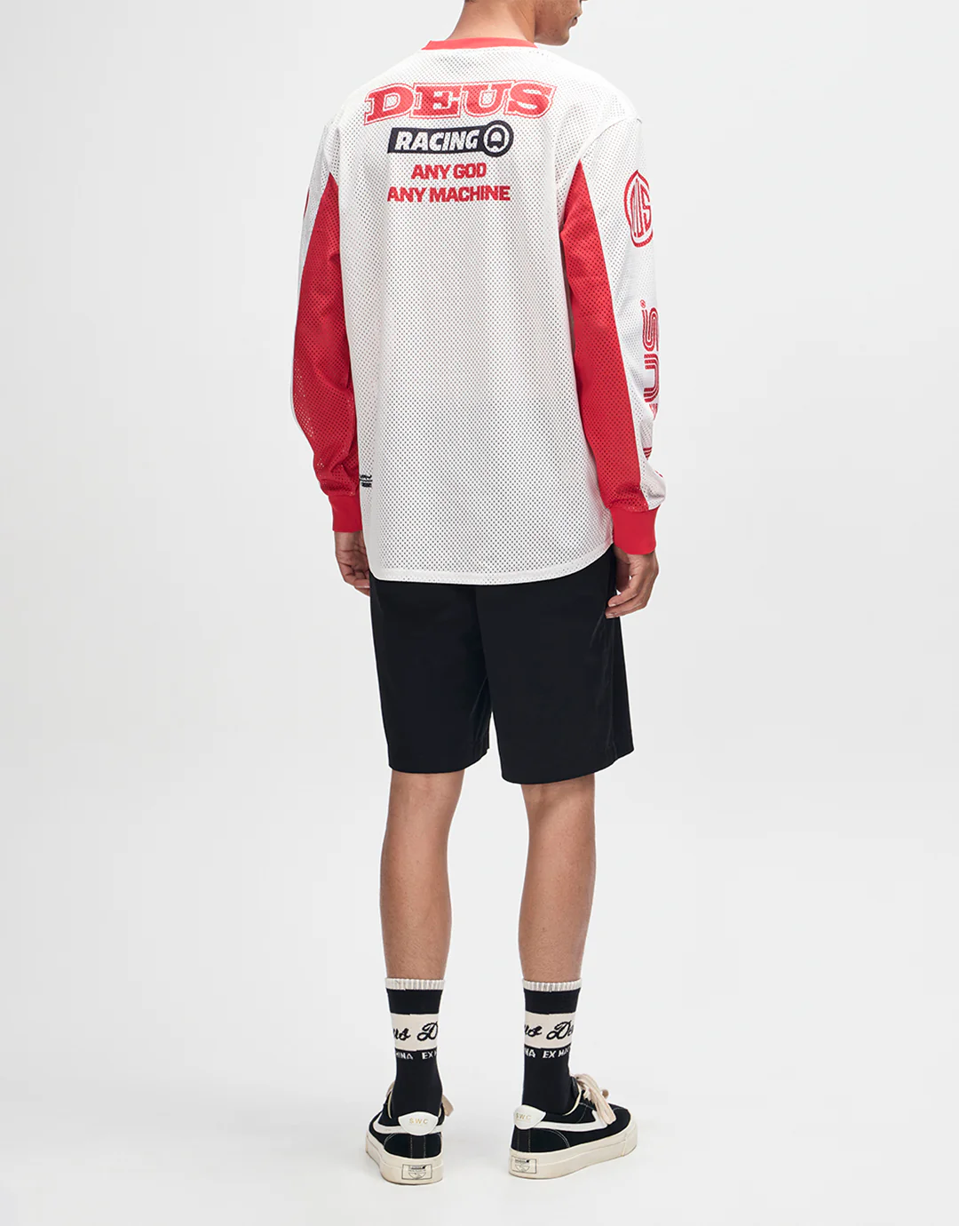 Step Out Moto Jersey - White-Red - Image 4