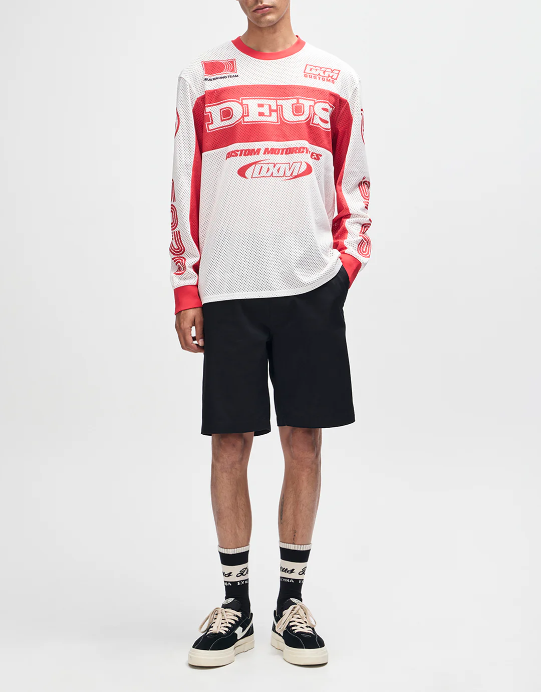 Step Out Moto Jersey - White-Red - Image 5