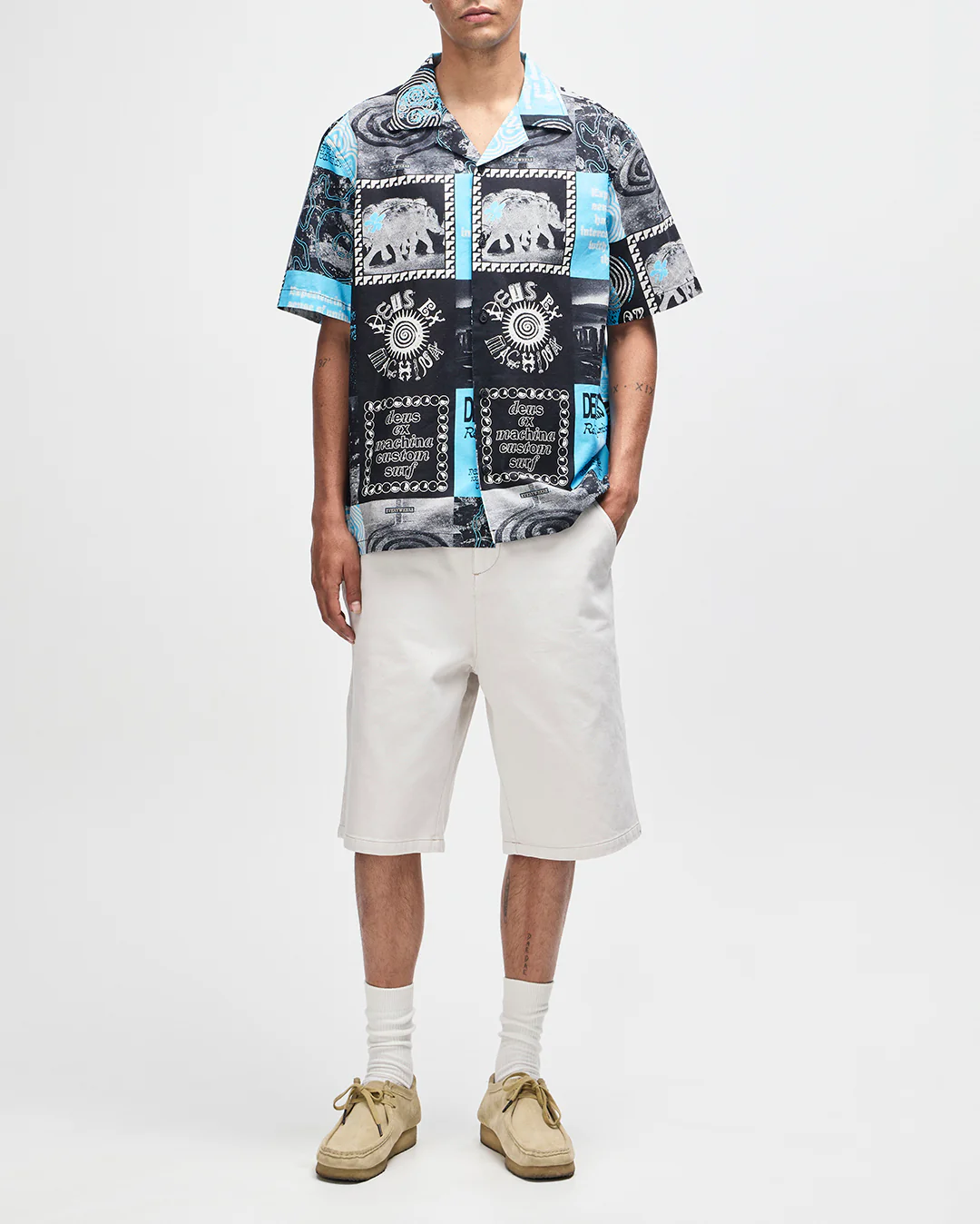 Washed Away Short Sleeve Shirt - Caviar - Image 5