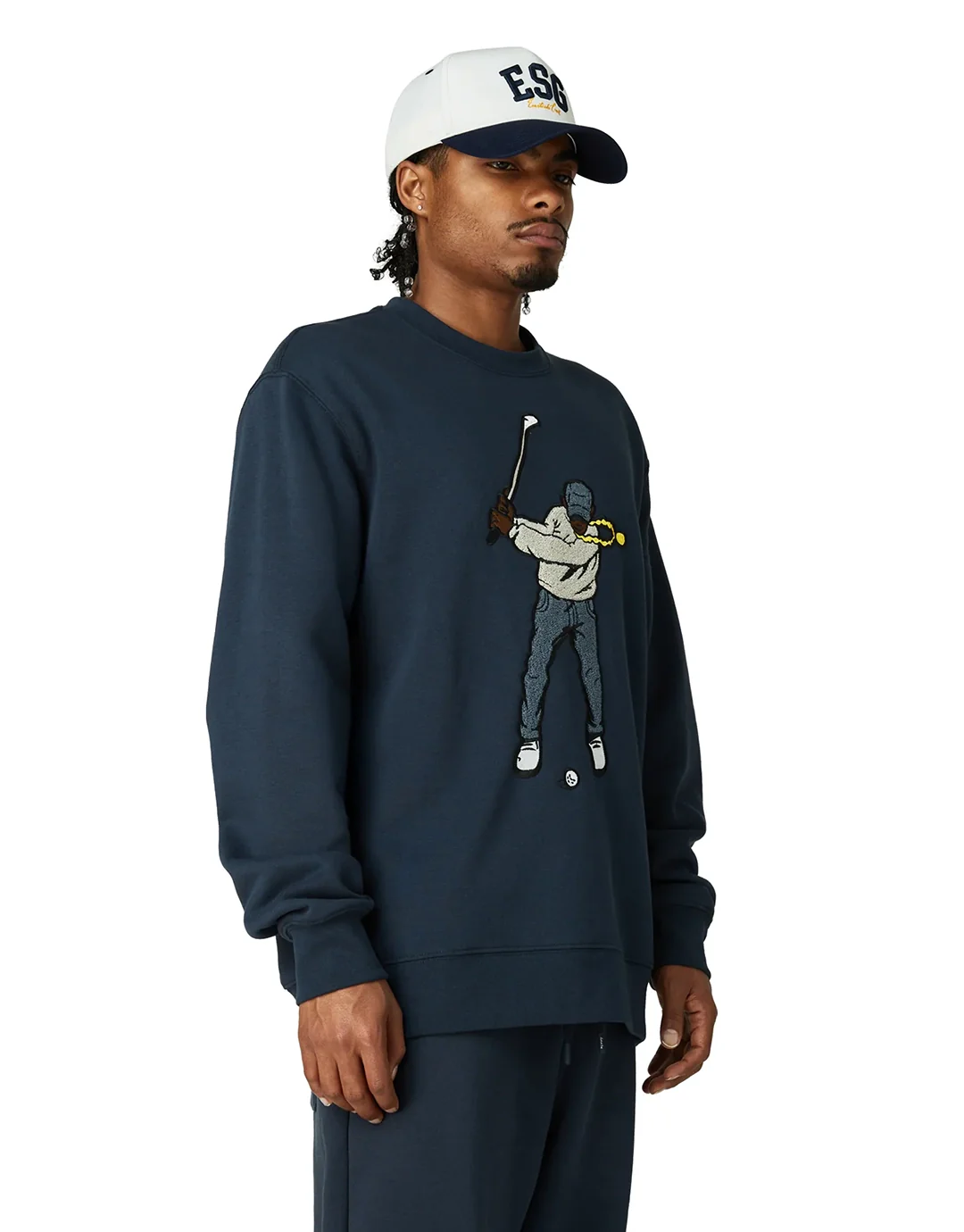 Core Fleece Swingman Crew - Midnight Navy - Image 5