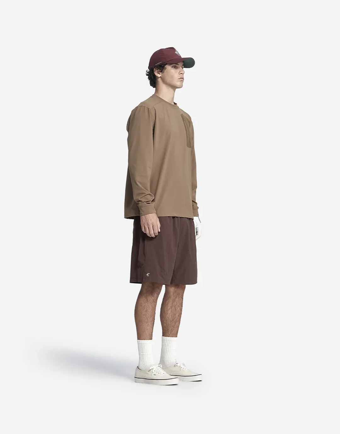 Windblocker Long Sleeve Crew - Olive - Image 3