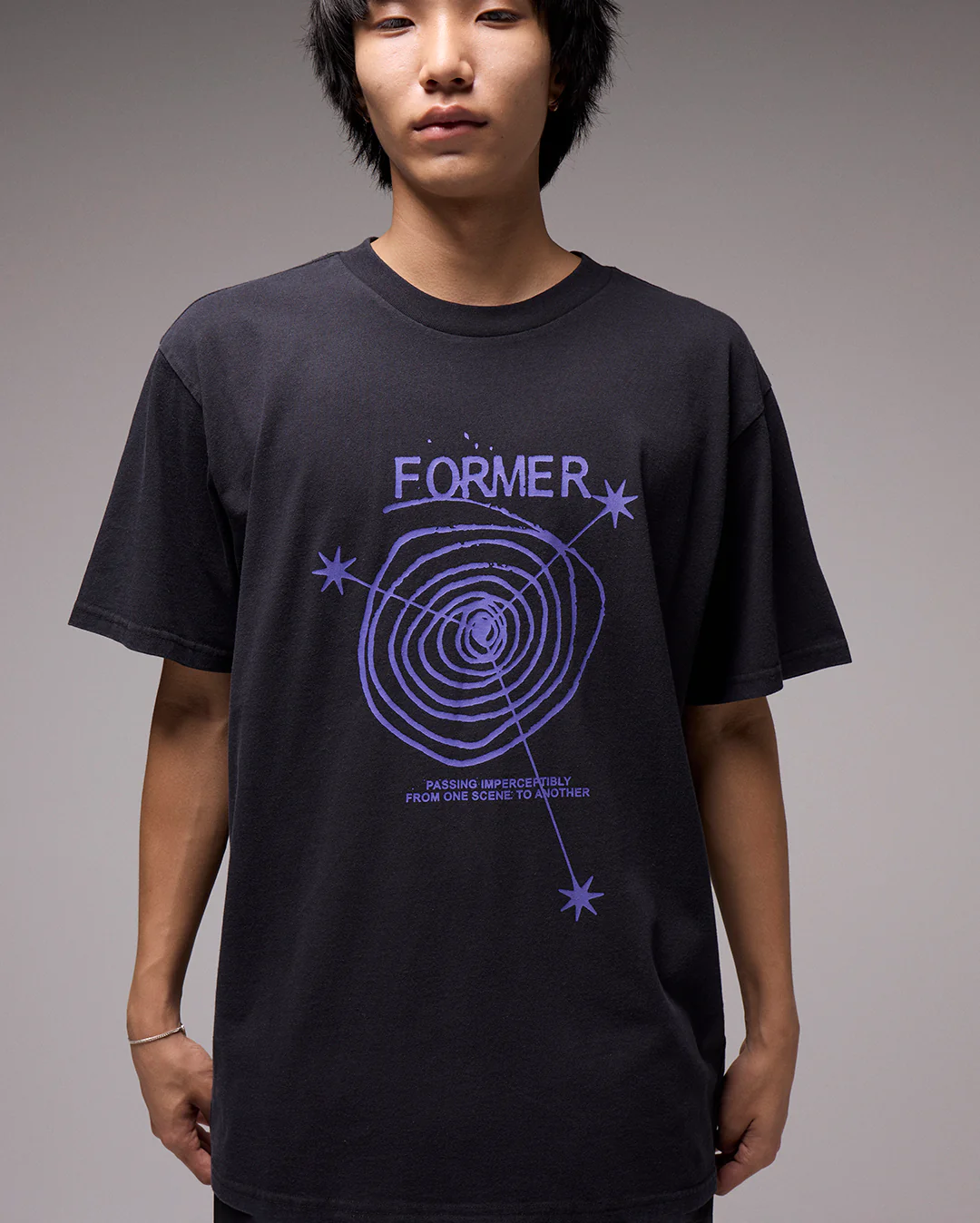 MindleShort Sleeve T-Shirt - Washed Black - Image 3