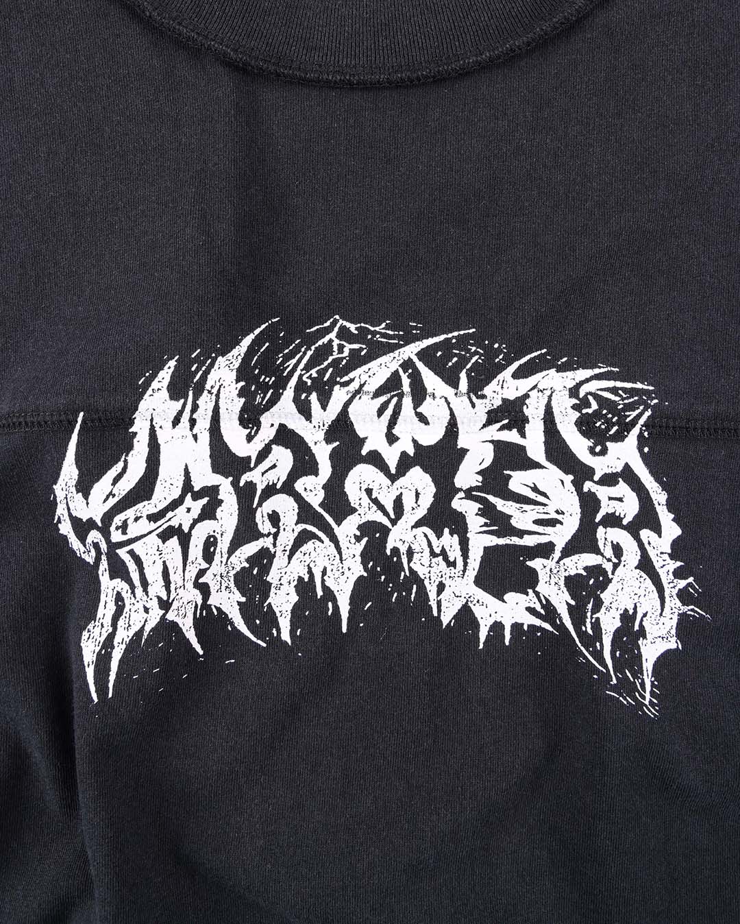 Praise Long Sleeve T-Shirt - Washed Black - Image 4