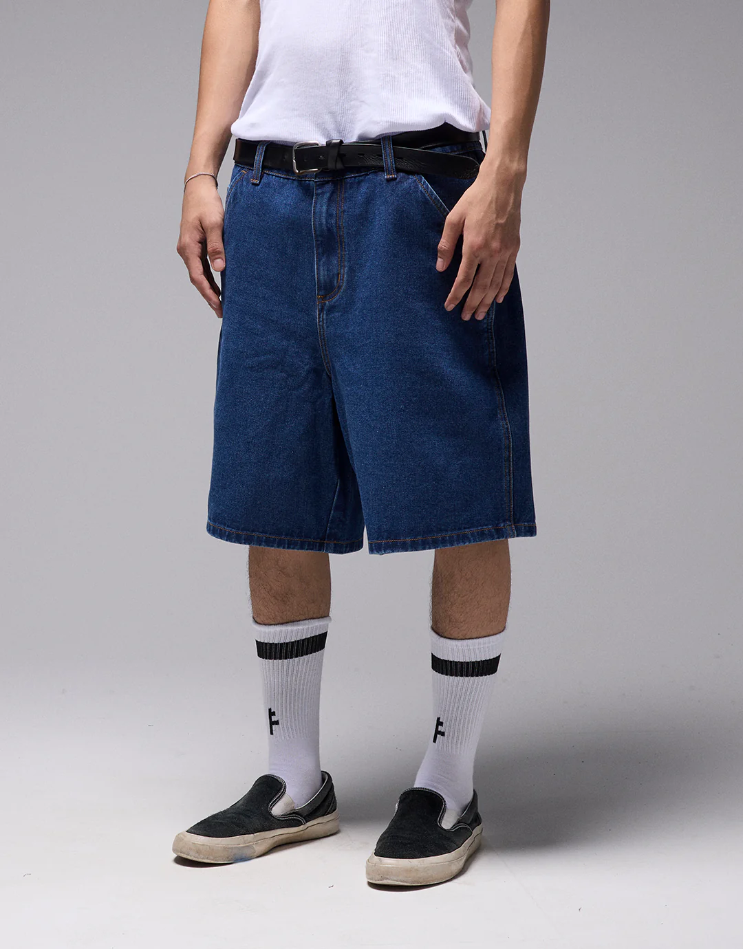 Reynolds Proscription Denim 21" Shorts - Dark Blue - Image 3