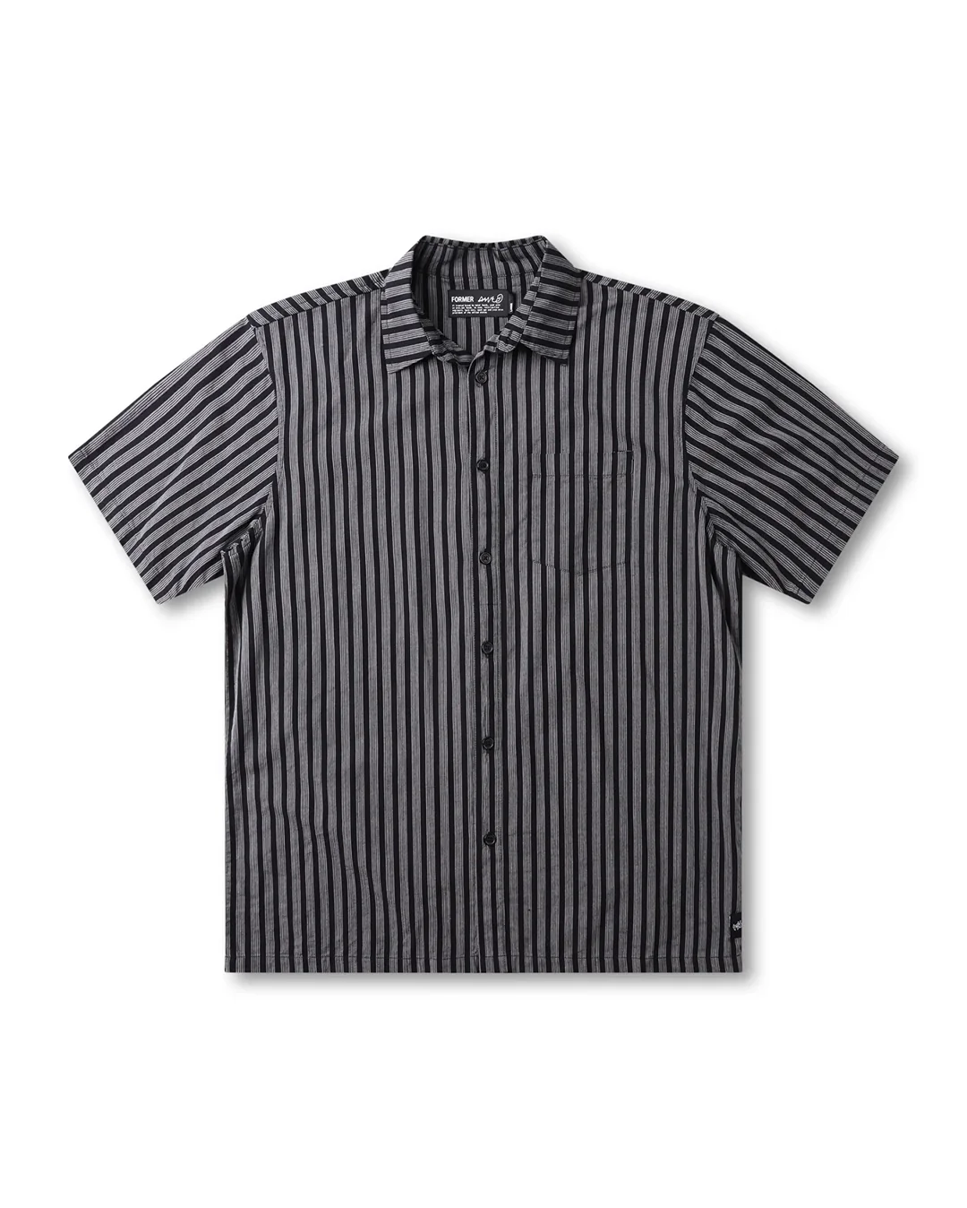 Reynolds Stripe Short Sleeve Shirt - Midnight - Image 7