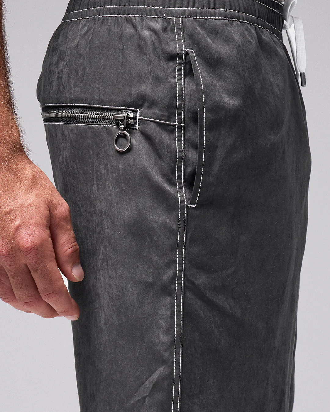 Swans Cargo 21" Swim Shorts - Black - Image 4