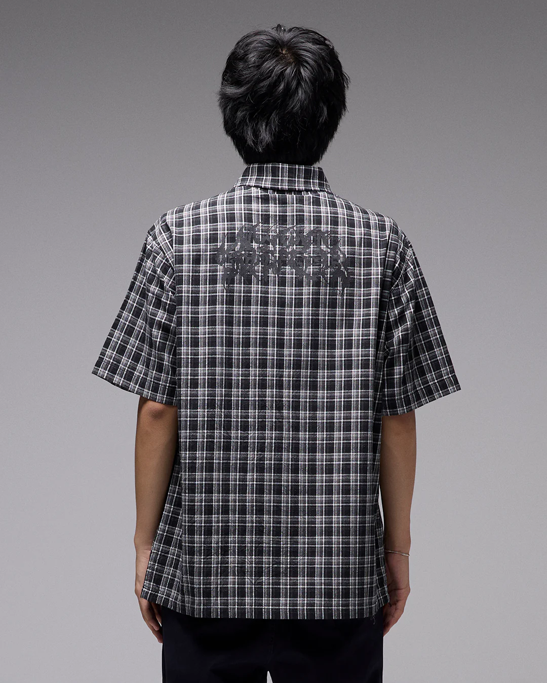 Vivian Praise Check Short Sleeve Shirt - Black - Image 2
