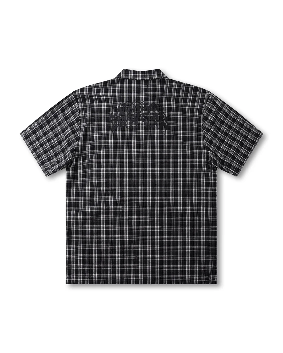 Vivian Praise Check Short Sleeve Shirt - Black - Image 7