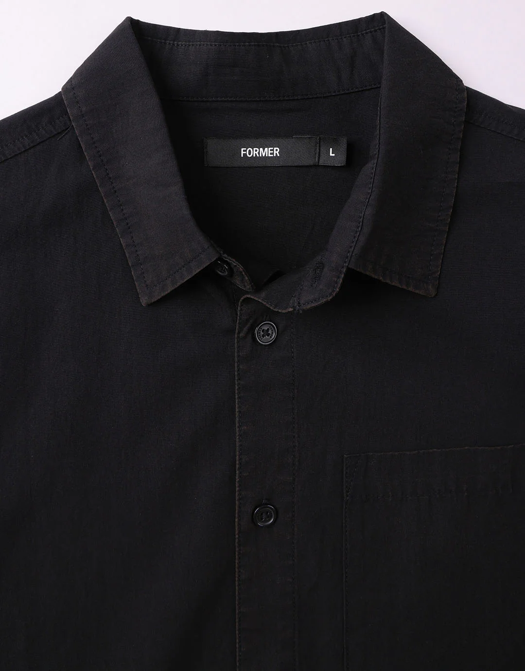Vivian Shunning Short Sleeve Shirt - Washed Black - Image 5