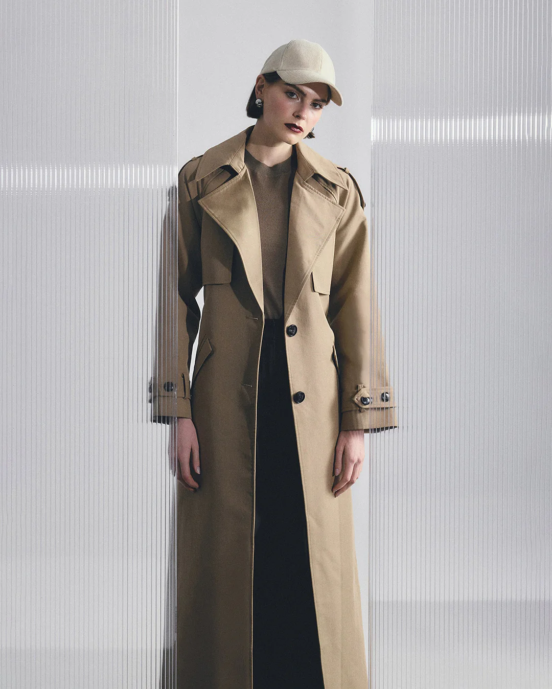 Franklin Trench Coat - Sand - Image 2