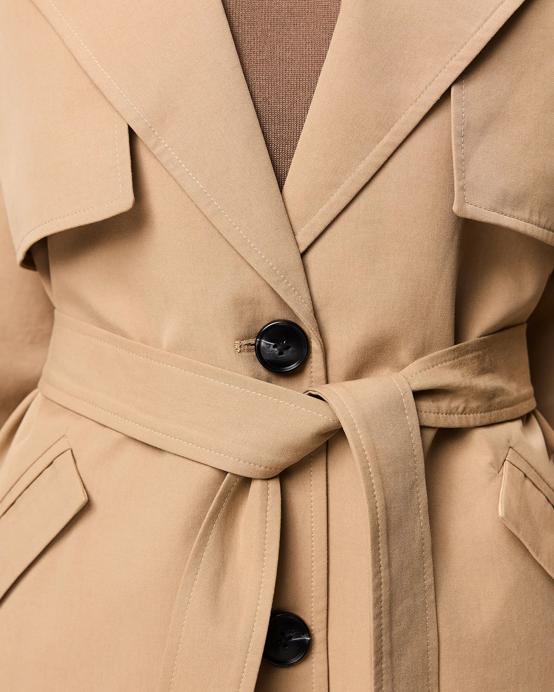 Franklin Trench Coat - Sand - Image 3