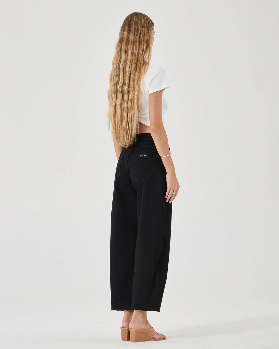 Gigi Barrel Denim Jeans - Jet Black - Image 2