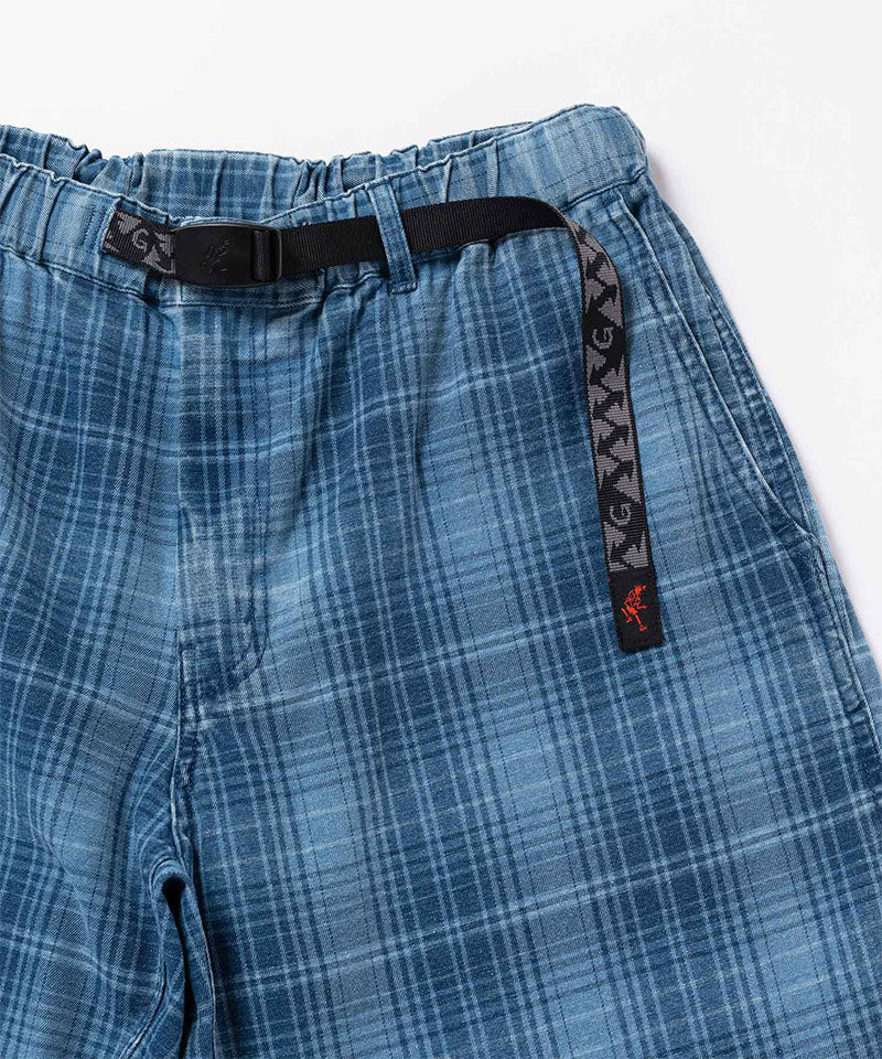 Lagoon Denim Plaid Shorts - Indigo Checkered Plaid - Image 5