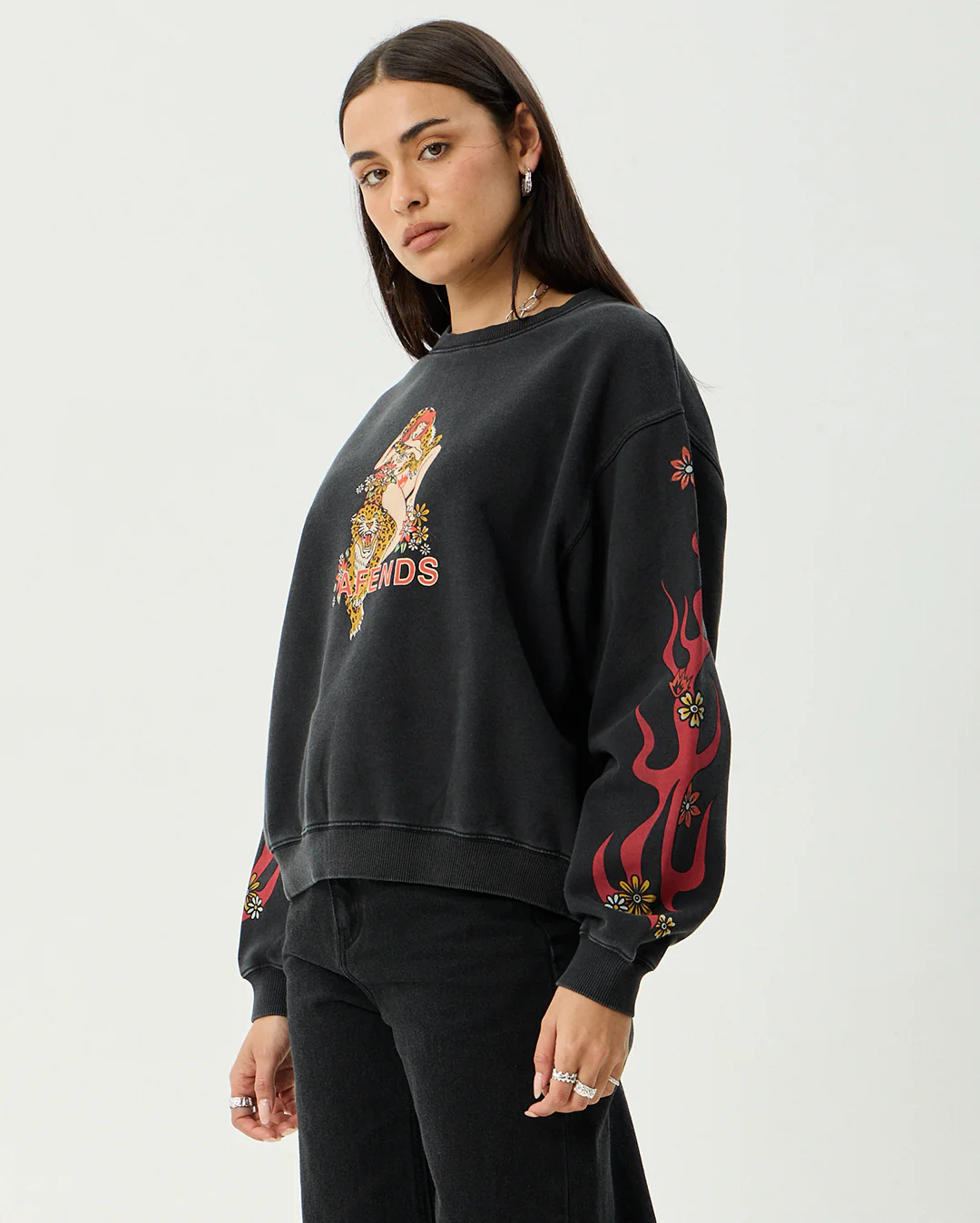 Hellcat - Recycled Crew Neck - Stone Black - Image 3