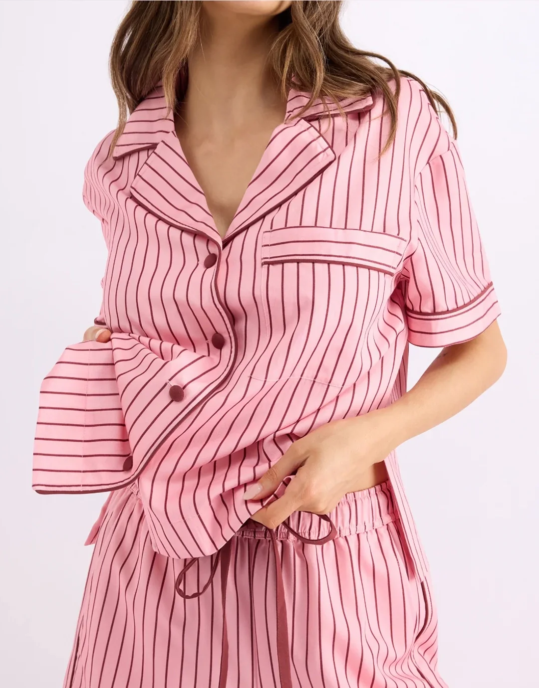 Short Sleeve Sleep Shirt - Rocky Road - Image 3